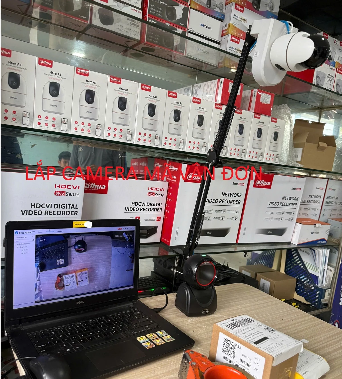 ứng dụng xem lại camera giám sát đơn hàng