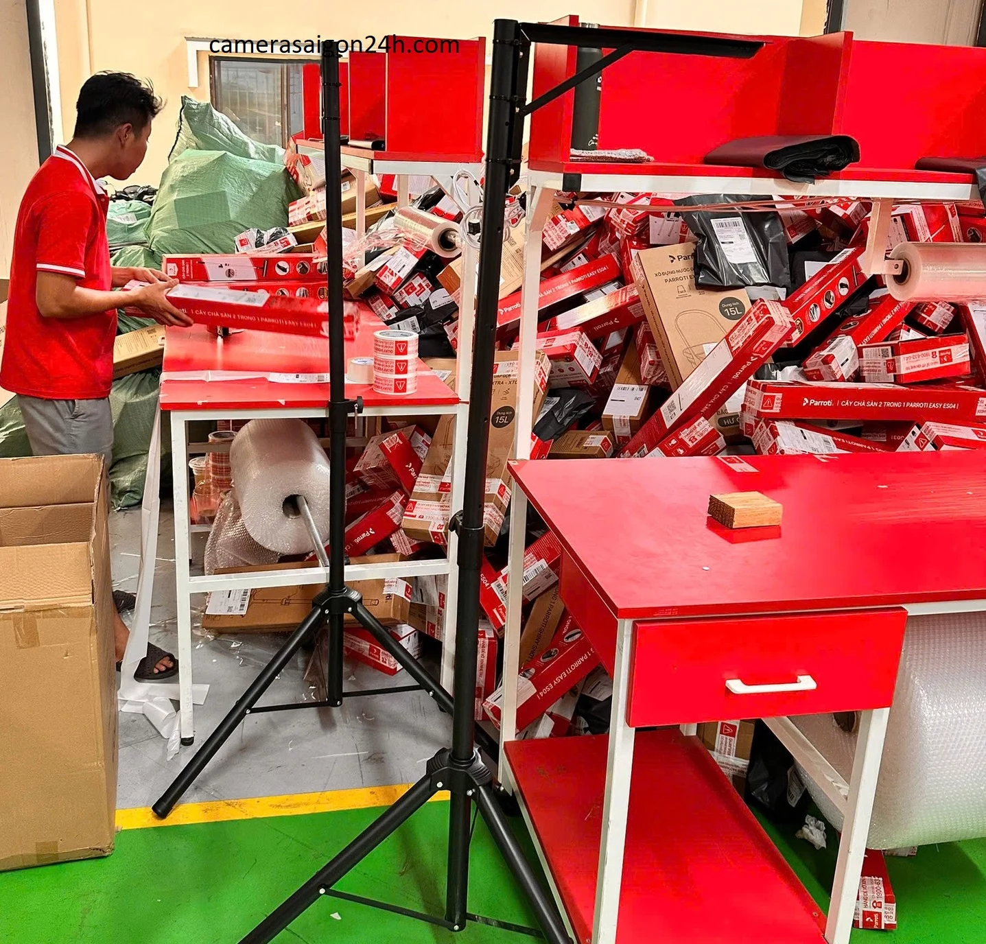 lắp camera đóng gói quay lại video đóng hàng chuyên nghiệp