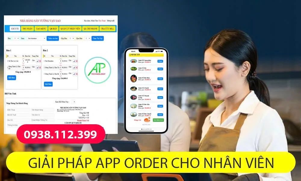 giải pháp order gọi món online