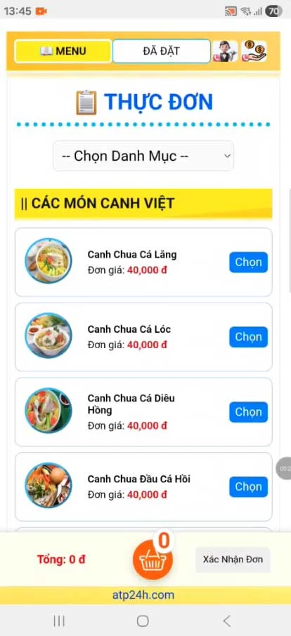 menu qr gọi moi chỉ cần quét mã